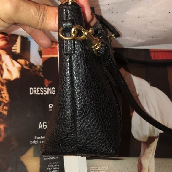 H&M Faux Leather Black Mini Moto Cross Body - Picture 8 of 10